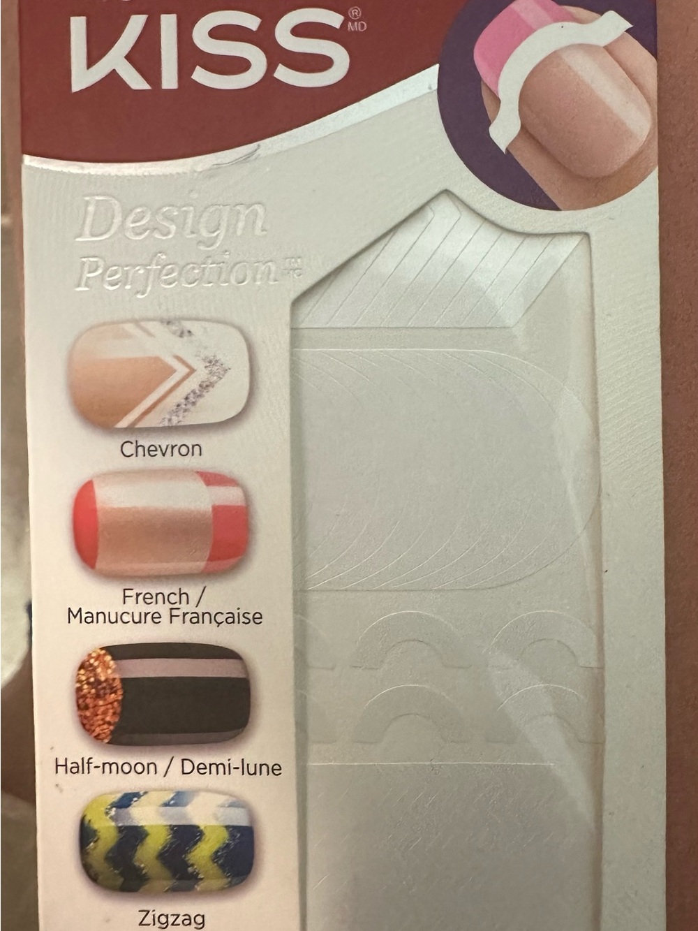 KISS White Nail Design Accent Stickers